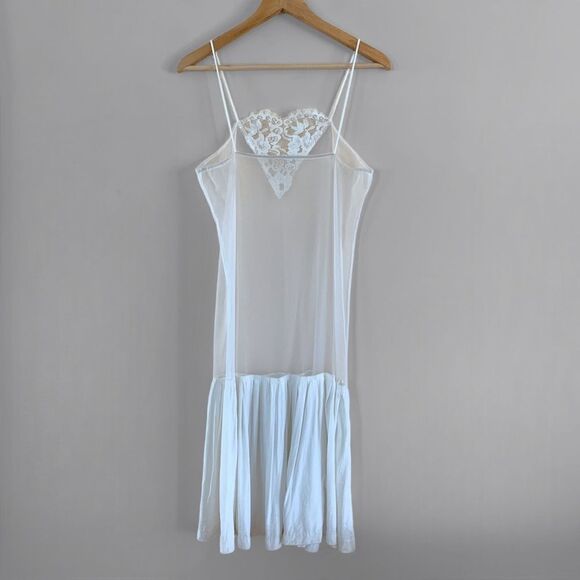 Vintage Sheer Lace Slip Dress - Picture 2 of 8